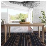 Brentwood 66in Oak Table for 6