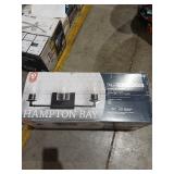 22" Helenwood Vanity Light, Matte Black Glass