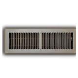 4x14 in. 2-Way Steel Floor Register Brown