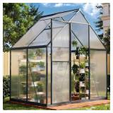 Sizzim 6 ft W x 4 ft D x 6.5 ft H Greenhouse