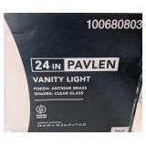 Hampton Bay Pavlen 24" 3-Lt Vanity Glass Light