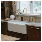 SINKOLOGY Austen 30" Fireclay Sink & Drain