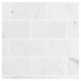 (2 Boxes of 20 Tiles) White Carrara Marble Subway