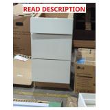 3 Drawer Cabinet White (Damaged Top Drawer