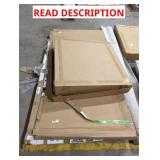 Skid Lot of Shower Pan Base, Door, Shower Kit