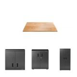 Gladiator Steel Garage Cabinet + Wall Cabinet