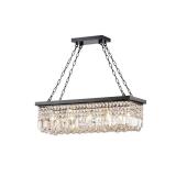 Torrione 5-Light Black Crystal Chandelier
