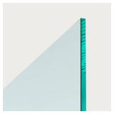 Clear Deck Railing Glass Panel 39.75x40 1/2"