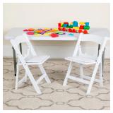(3) Flash Furniture 21-in White Upholstered Chair