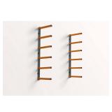 BORA 39.5 H x 72 W 6-Level Shelf (Orange/Gray)