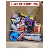 Box Lot of Various Home Improvement Items