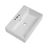 Wall Mount Sink with 3-Pre-Drilled Holes