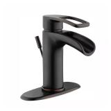 Kiso Bronze Single-Handle Bathroom Faucet