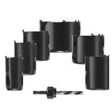 High Carbon Steel Hole Saw Set (7-Piece)