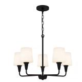 Juniper 5-Light Matte Black Chandelier