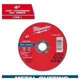 Milwaukee 4 x .040 x 5/8 Cut Off Wheel -Type 1