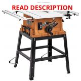 Table Saw 10" 15A (No Stand & Cracked Top)