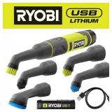 RYOBI USB Lithium Detail Scrubber Kit 2Ah Battery