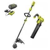 40V Cordless Trimmer & Blower with 4.0Ah