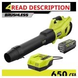 40V Brushless Leaf Blower w/ 4.0Ah Battery