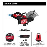 MX FUEL 14" Cut Off Saw Kit w/ 2 Batt