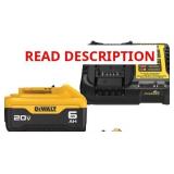 DeWalt 20V MAX 6Ah Battery + Charger