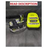 Ryobi 18V 4Ah Battery With Charger