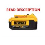 DeWalt 20V MAX Lithium Ion Battery