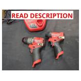 Milwaukee M12 2 Tool Combo, Missing Batteries