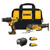 DEWALT 20V MAX Drill/Multi-Tool Kit with 2Ah