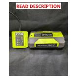 Ryobi 40V Lithium Ion Battery With Charger