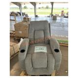 Grey reclining chair