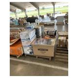 Rigid shop vac, ventilation fan, storage unit