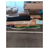 Toilet tanks, canopy, unopened boxes