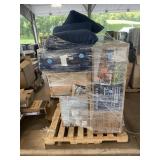 4-Piece Woven Conversation Set, 2-Wheel Cart