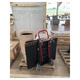 Milwaukee hand truck, folding table, A/C unit