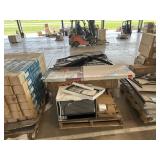 Husky 3 ton jack, bifold door, light fixture &
