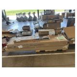 Vanity top, flooring, fan heater, pedestal