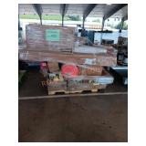 Underlayment, metal fencing, shower base, water