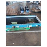 36in black lefthand half lite exterior door