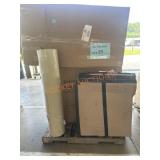 Aquasure Water Softener, Patio Chair, Wood Table,