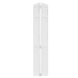 18-in x 80-in 6-Panel White Bi-Fold Door
