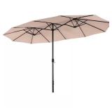 13 ft Market Patio Umbrella 2-Side Beige