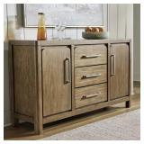Ashley Cabalynn Dining Server with Shelves and di