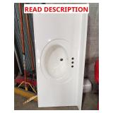 48" single bowl vanity top