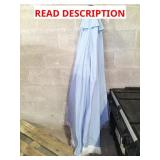 Blue umbrella, no bottom post