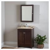 Delridge 25 in. Vanity with Marble Top
