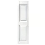 Builders Edge 47"Hx12"W White Shutter 2pk