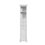 Hampton Harbor Linen Cabinet 68"H White