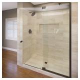 Cantour 36x76 Semi-Frameless Pivot Door ORB